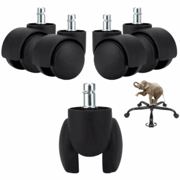 Maktune Office Chair Grey Wheels - Heavy Duty Caster Wheels for Rolling Chairs(Amazon)